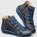 Ankle Boots for Women with Lace Up Design and Side Zip - 2 - Stylewhipped