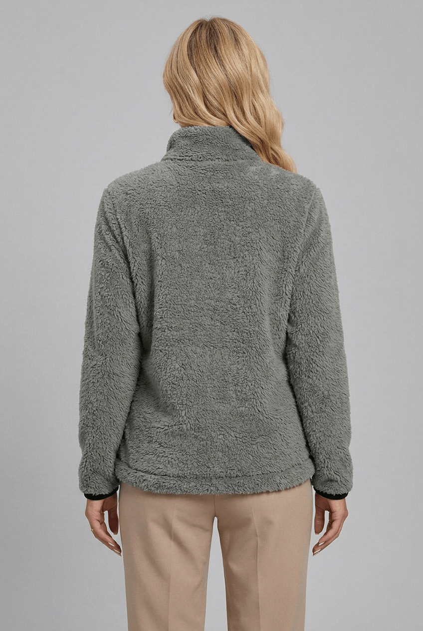 Women's Zip-Up Jacket with Stylish Stand Collar and Pockets - 2 - Stylewhipped