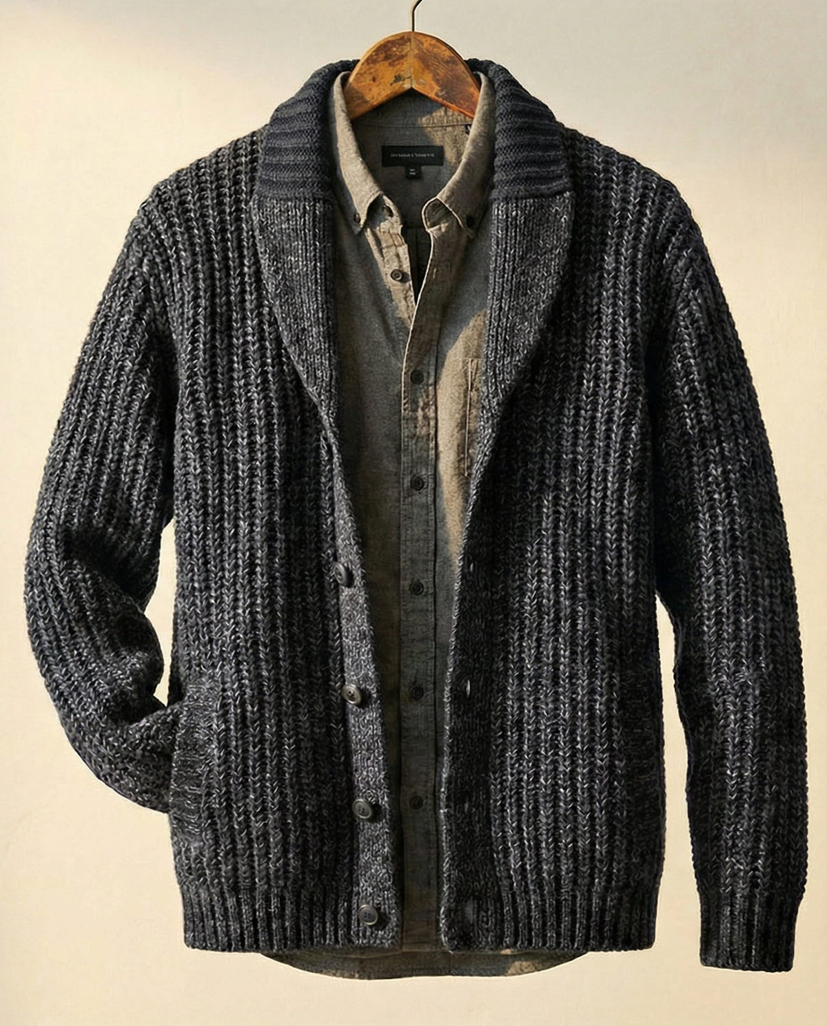 Cardigan for Women – Relaxed Fit with Shawl Collar - 3 - Stylewhipped