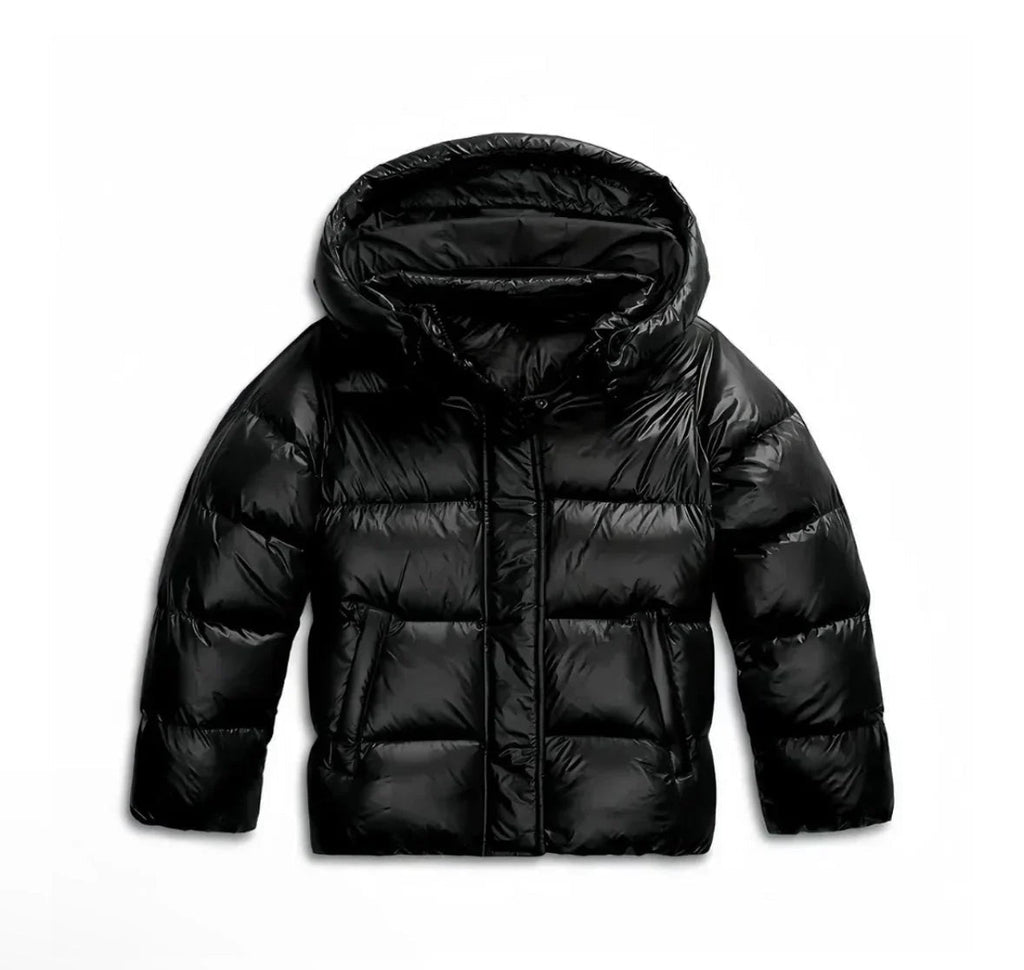 Puffer Jacket Women's Short Fit with Hood and Zip Front - 8 - Stylewhipped