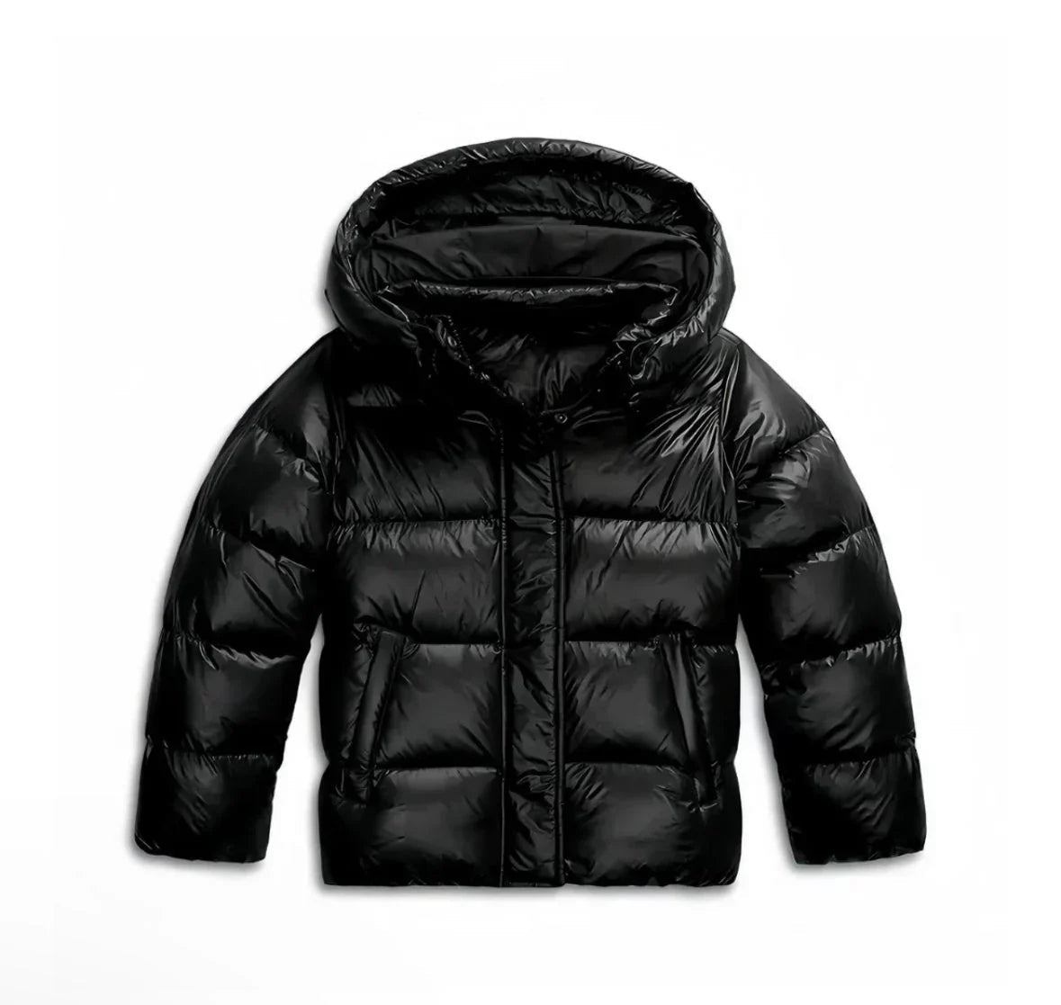 Puffer Jacket Women's Short Fit with Hood and Zip Front - 8 - Stylewhipped