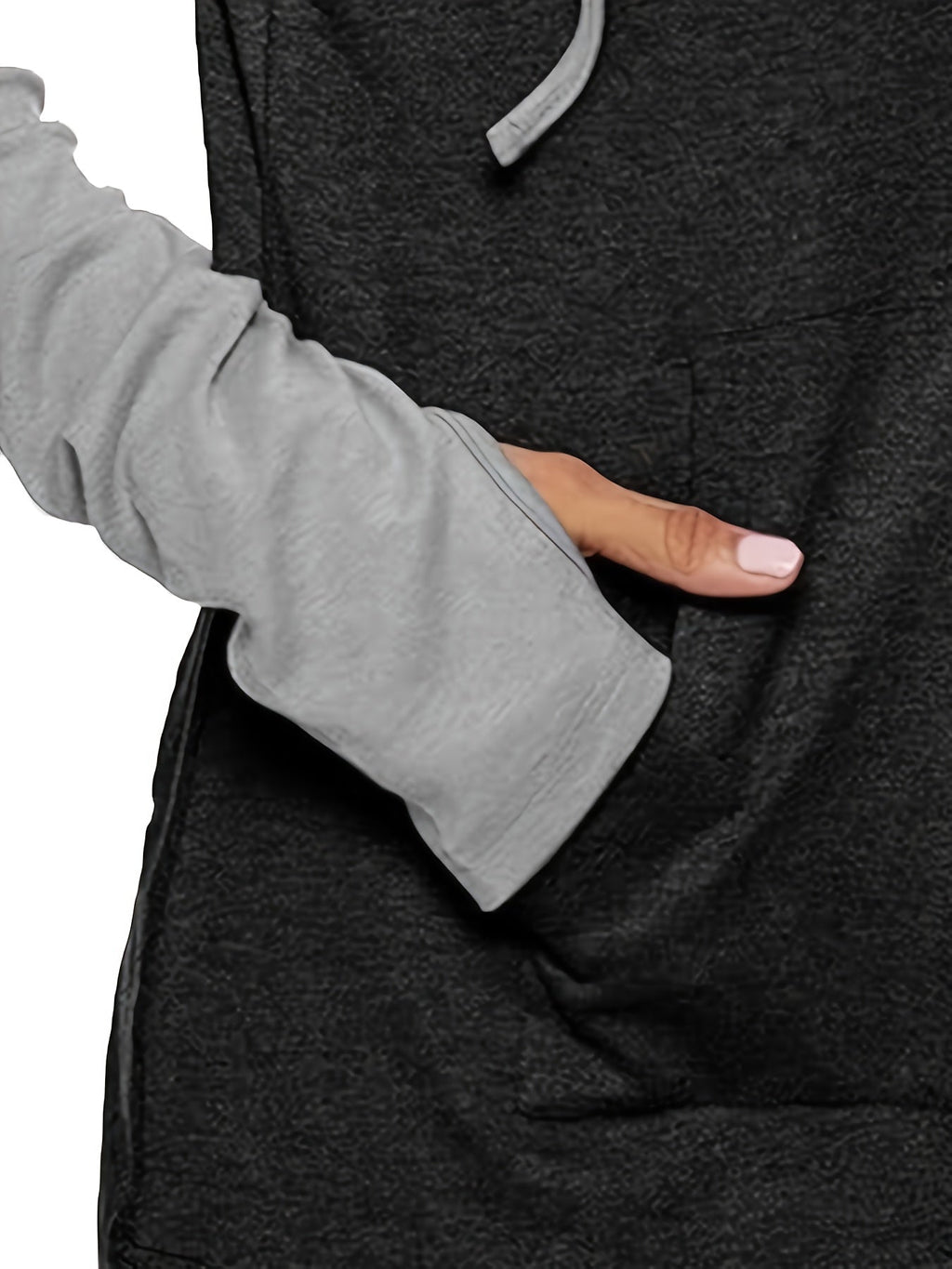 Hoodie Women Long Sleeve with Sporty Stripe Accents - 5 - Stylewhipped