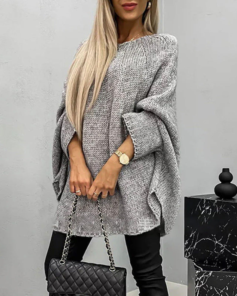 Casual Women's Sweater with Relaxed Fit and Oversized Cut - 5 - Stylewhipped