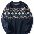 Women's Pullover Sweater with Classic Pattern and Relaxed Fit - 1 - Stylewhipped