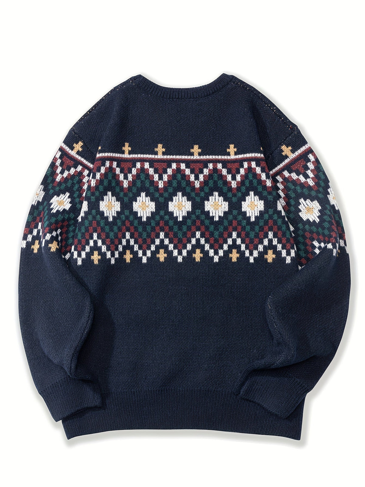 Women's Pullover Sweater with Classic Pattern and Relaxed Fit - 3 - Stylewhipped