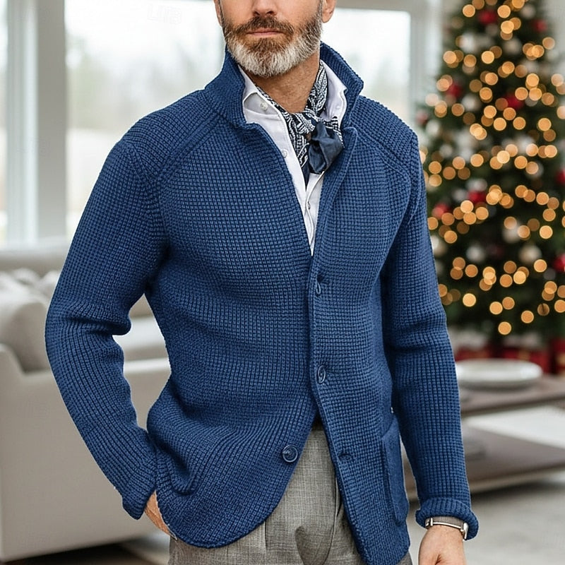 Cardigan for Men | Classic Fit with Button Front - 1 - Stylewhipped