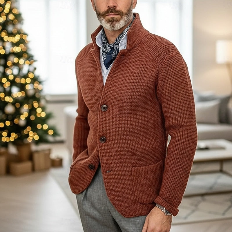 Cardigan for Men | Classic Fit with Button Front - 2 - Stylewhipped