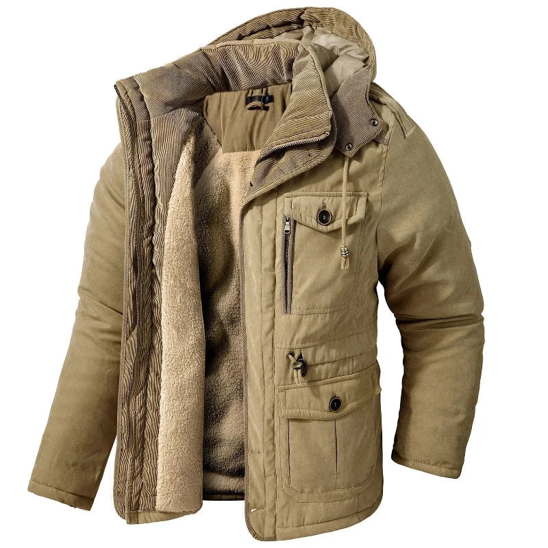 Padded Winter Coat for Women with Hood and Functional Pockets - 1 - Stylewhipped