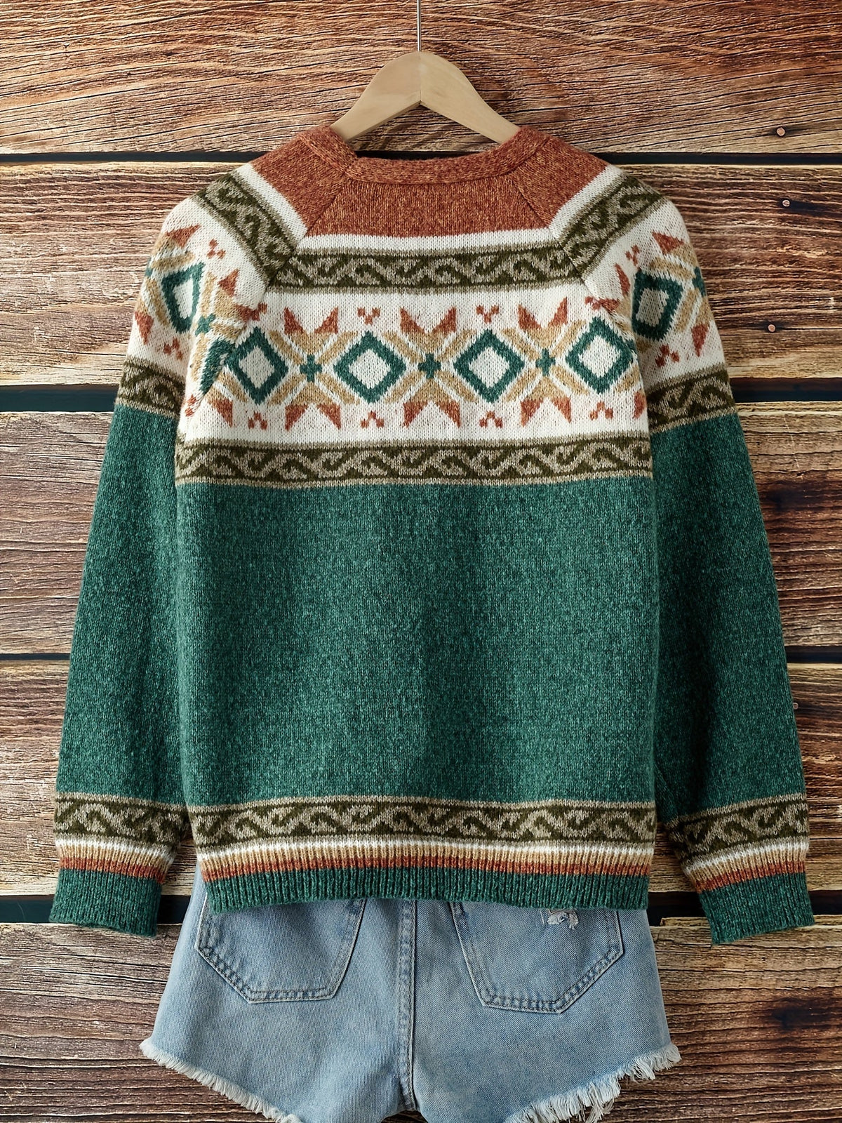 Cardigan Women’s Relaxed Fit with Button Front and Patterned Design - 7 - Stylewhipped