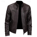 Biker Jacket Women's Fitted Style with Stand-Up Collar and Zip Pockets - 1 - Stylewhipped