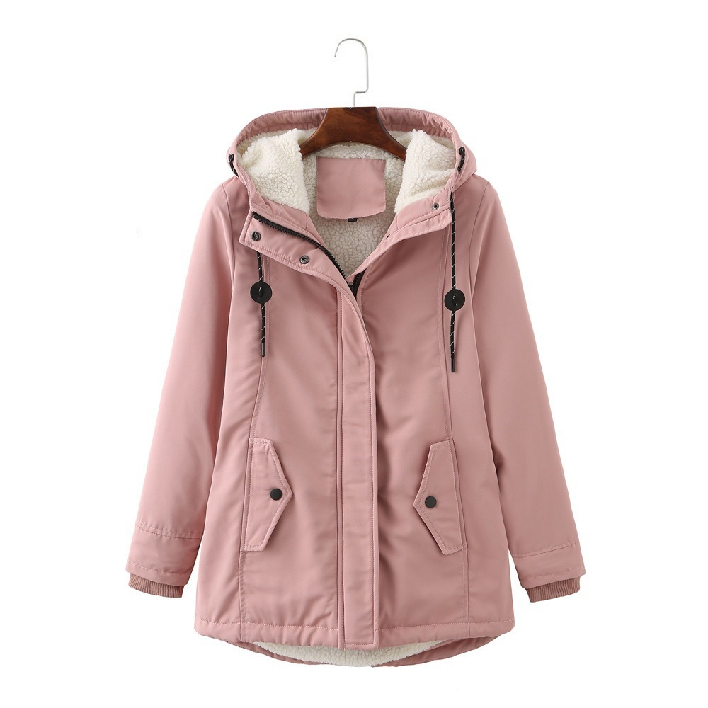 Winter Coat Women's Relaxed Fit with Hood and Pockets - 2 - Stylewhipped