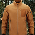 Stylish Fleece Jacket for Men with Stand-Up Collar and Functional Pockets - 1 - Stylewhipped