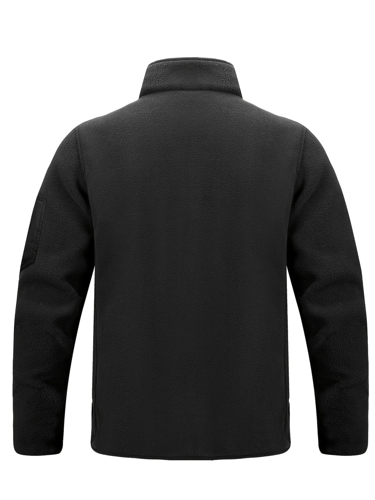 Stylish Fleece Jacket for Men with Stand-Up Collar and Functional Pockets - 15 - Stylewhipped