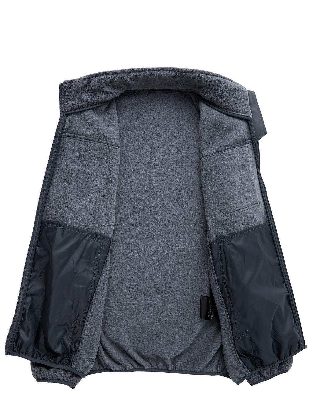 Stylish Fleece Jacket for Men with Stand-Up Collar and Functional Pockets - 23 - Stylewhipped