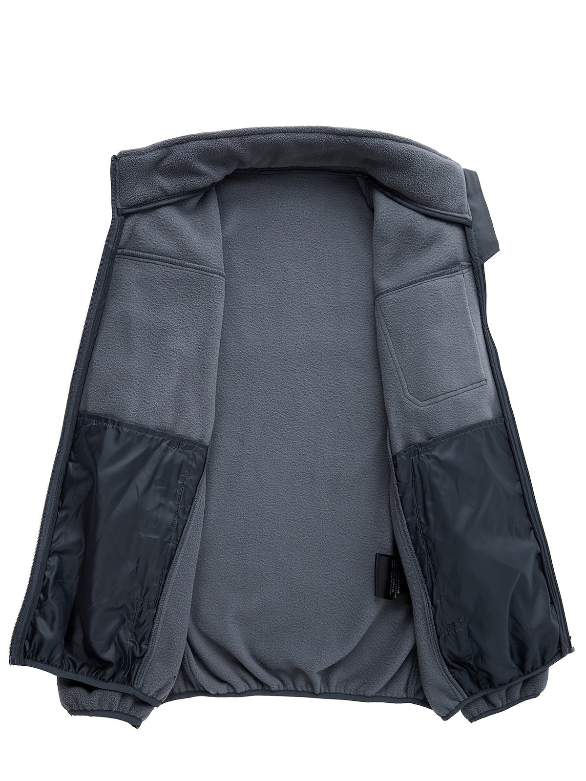 Stylish Fleece Jacket for Men with Stand-Up Collar and Functional Pockets - 23 - Stylewhipped
