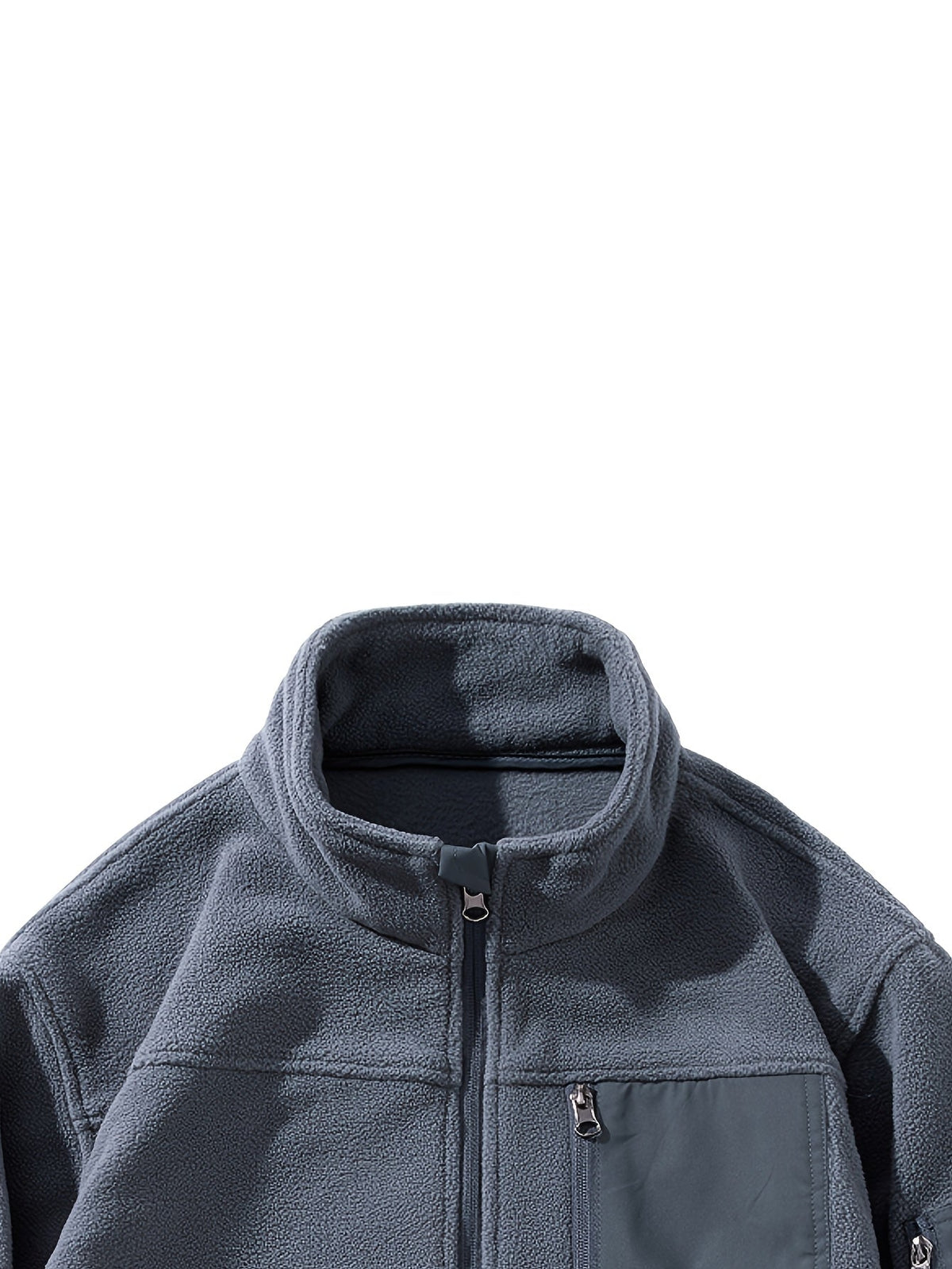 Stylish Fleece Jacket for Men with Stand-Up Collar and Functional Pockets - 24 - Stylewhipped