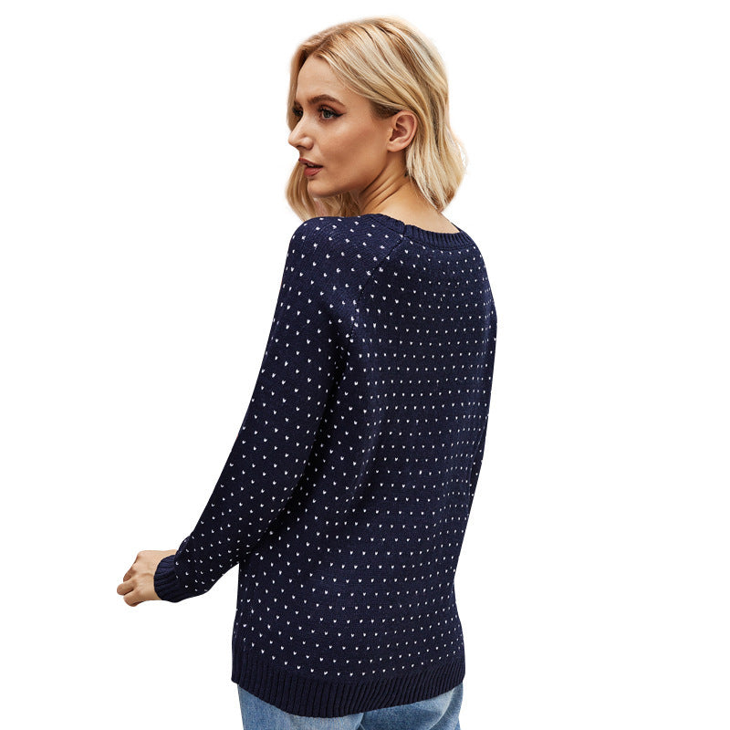 Festive Women's Sweater with Snowman Motif and Classic Round Neck - 5 - Stylewhipped