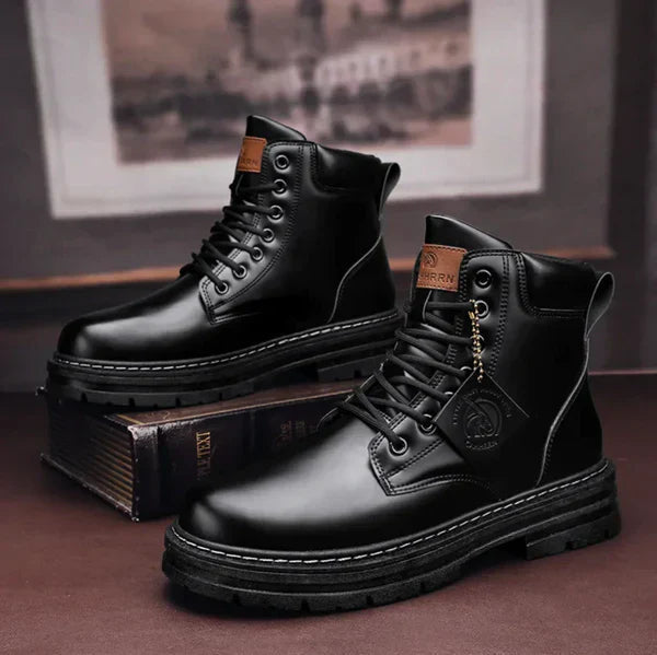 Stylish Women's Ankle Boots with Lace-Up Design and Chunky Sole - 6 - Stylewhipped