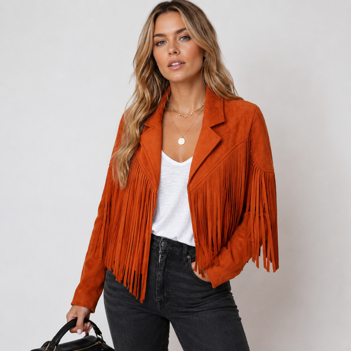 Fringe Jacket Women’s with Tailored Cut and Bold Fringing - 1 - Stylewhipped