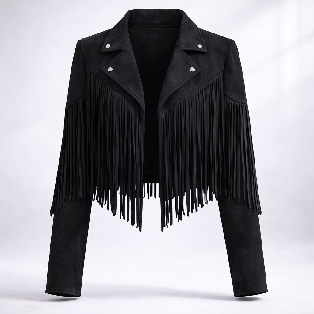 Fringe Jacket Women’s with Tailored Cut and Bold Fringing - 12 - Stylewhipped