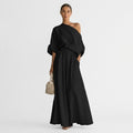 Maxi Dress for Women with One-Shoulder Design and Relaxed Fit - 1 - Stylewhipped