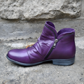 Women's Ankle Boots with Zip Closure and Stylish Slouch Design - 1 - Stylewhipped