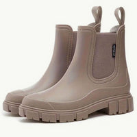 Women's Chelsea Boots with Chunky Sole and Elastic Panels - 1 - Stylewhipped