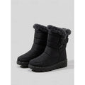 Women's Insulated Winter Boots with Chunky Sole and Fleece Cuff - 1 - Stylewhipped