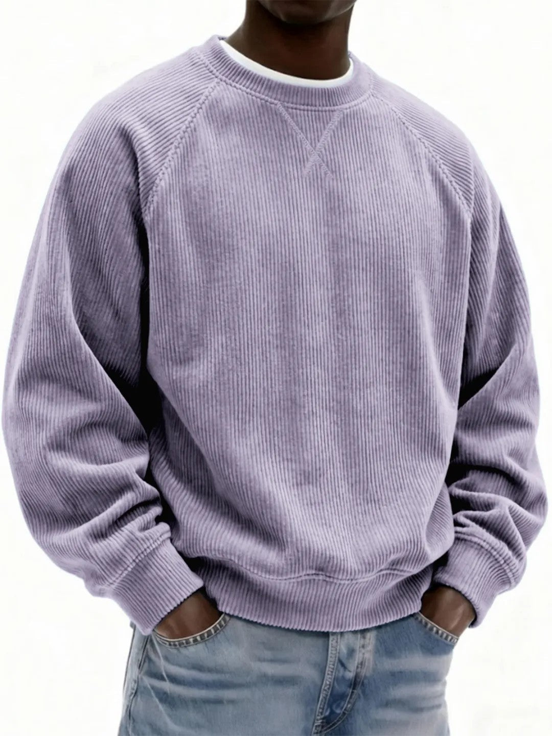 Men's Sweatshirt with Raglan Sleeves in Various Colours - 1 - Stylewhipped