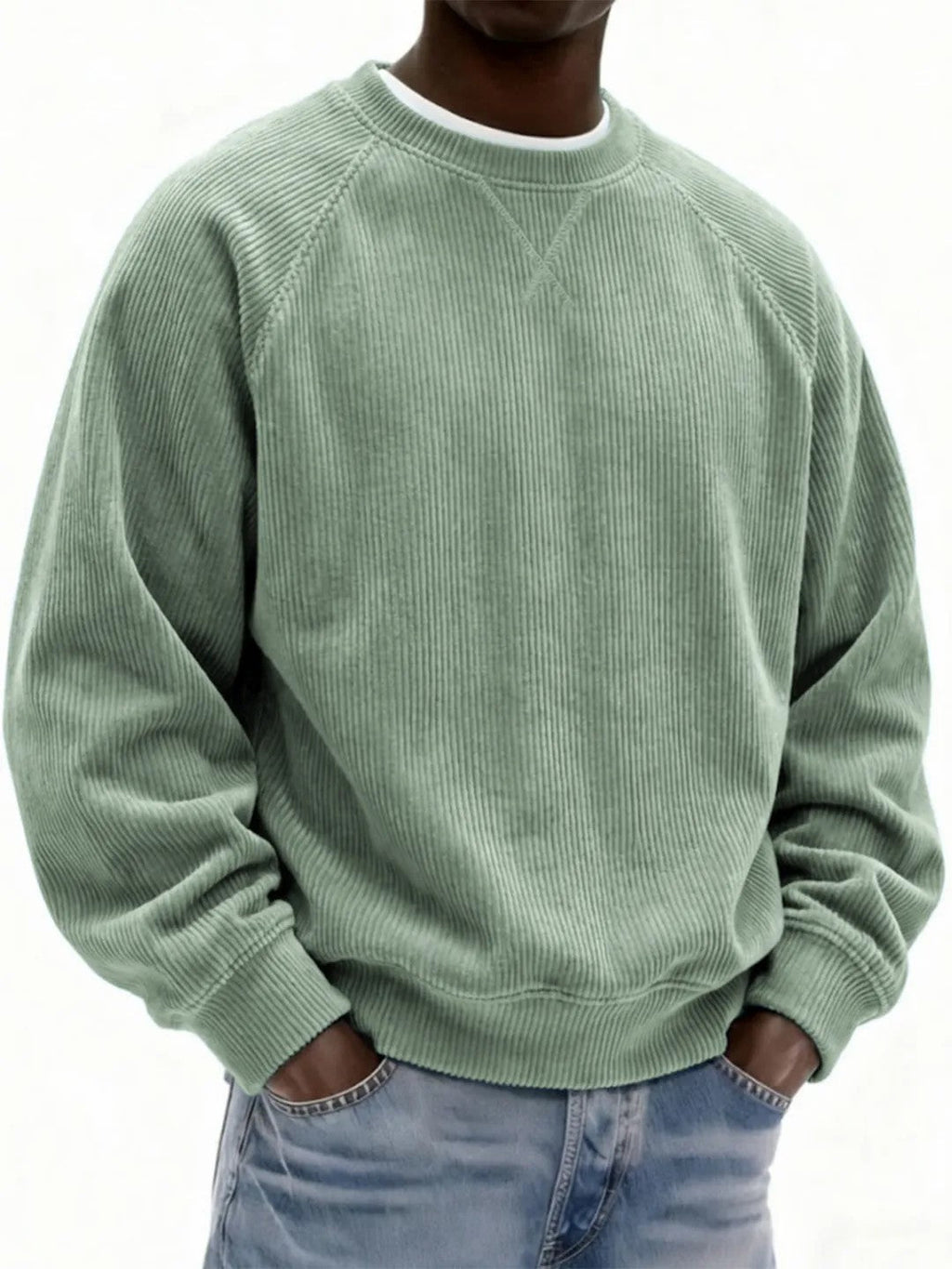 Men's Sweatshirt with Raglan Sleeves in Various Colours - 3 - Stylewhipped