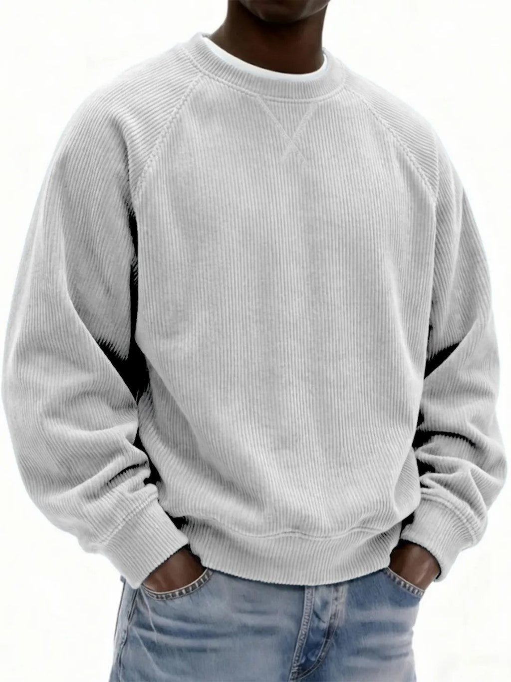 Men's Sweatshirt with Raglan Sleeves in Various Colours - 4 - Stylewhipped