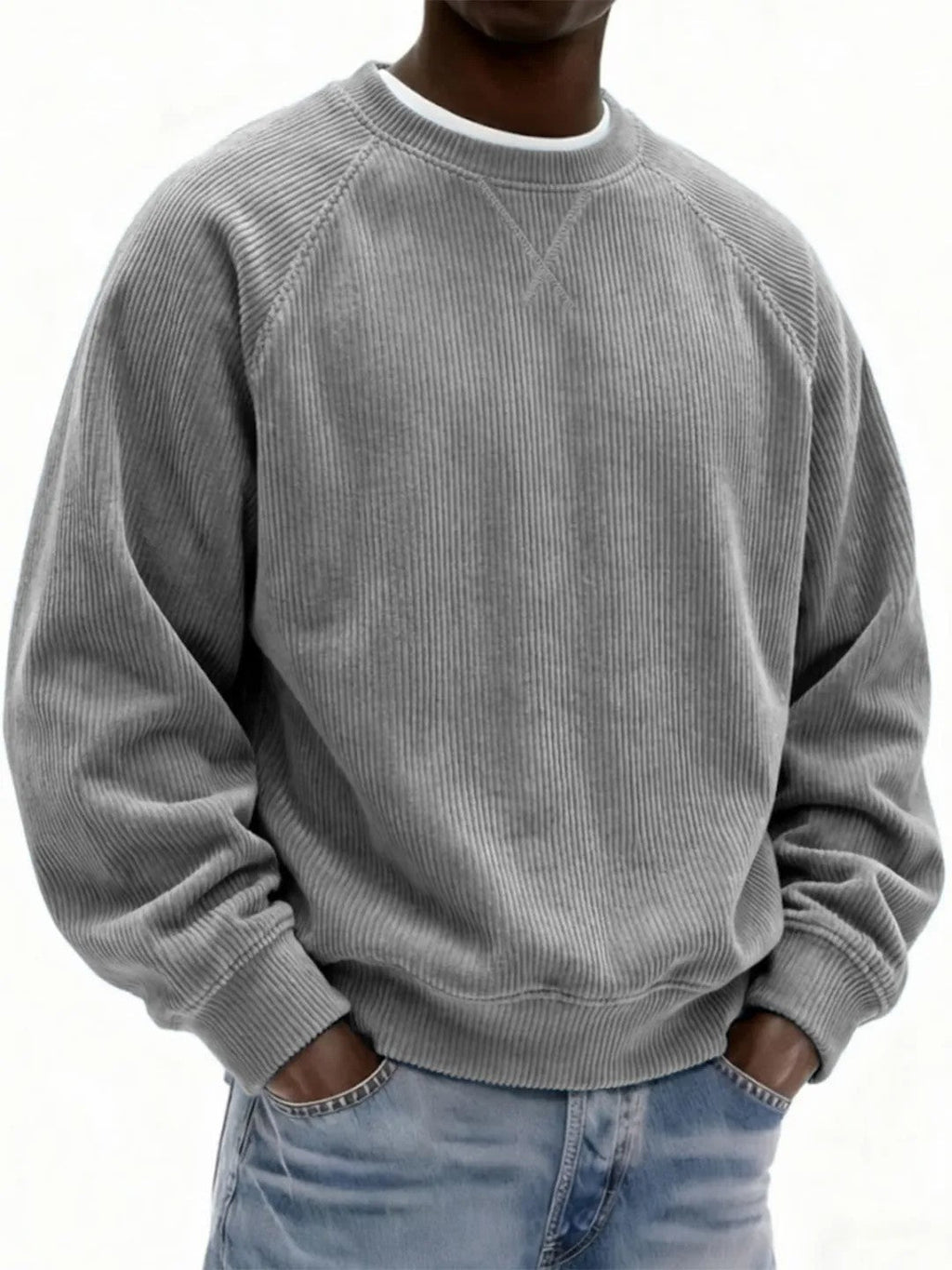 Men's Sweatshirt with Raglan Sleeves in Various Colours - 5 - Stylewhipped