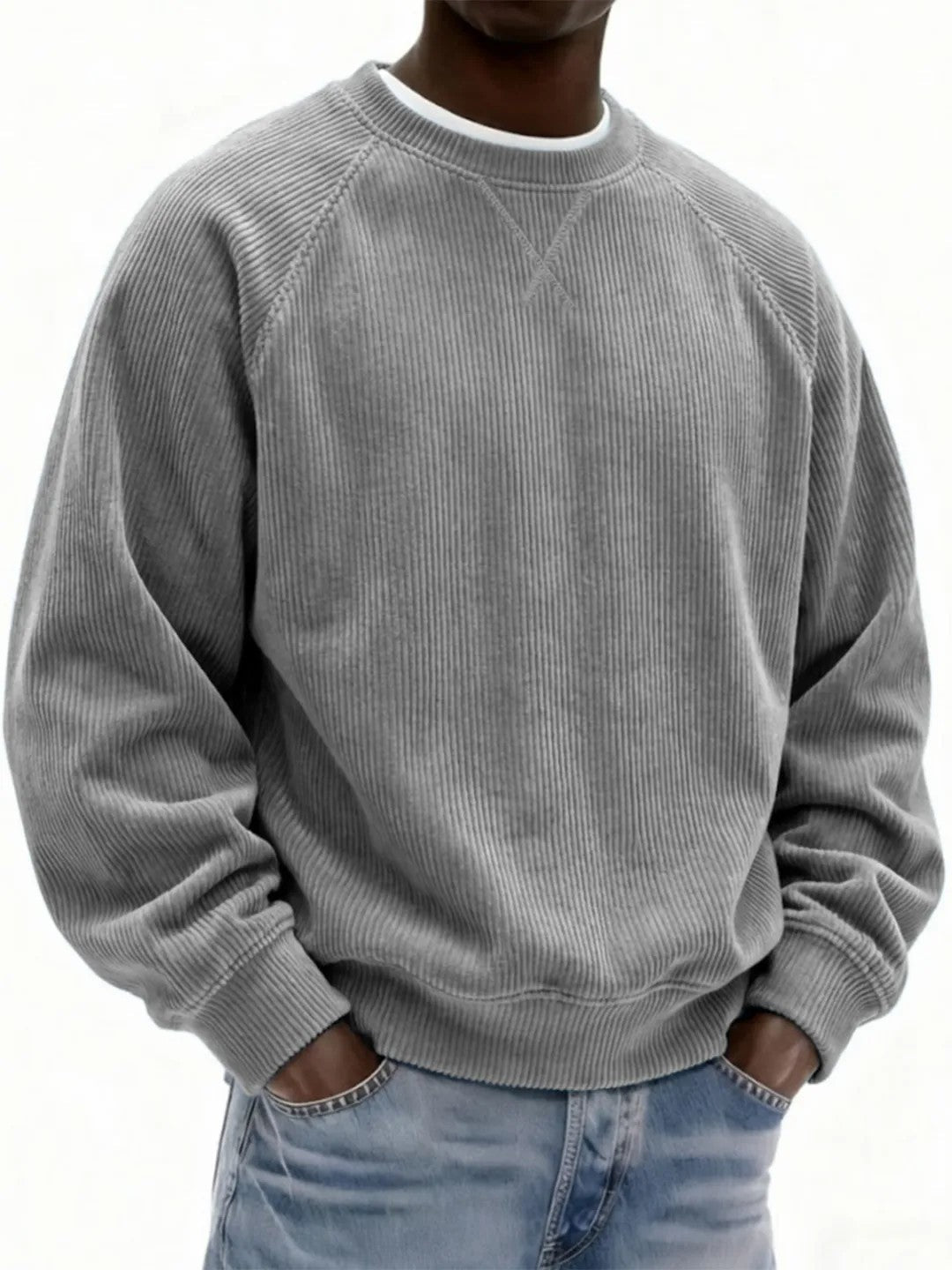 Men's Sweatshirt with Raglan Sleeves in Various Colours - 5 - Stylewhipped