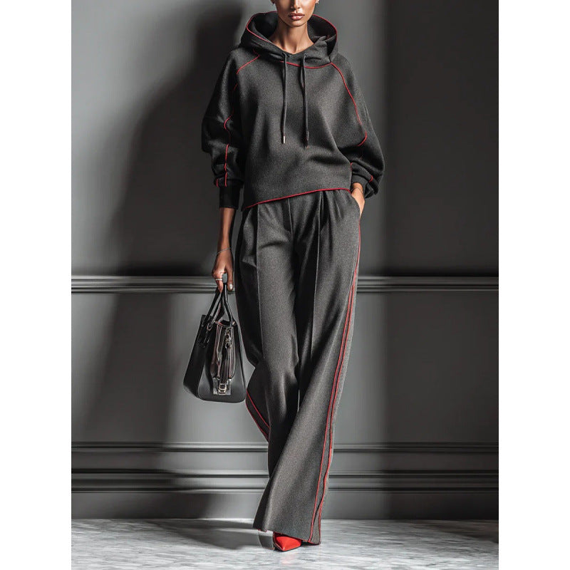 Lounge Set Women with Hooded Top and Relaxed Fit - 1 - Stylewhipped