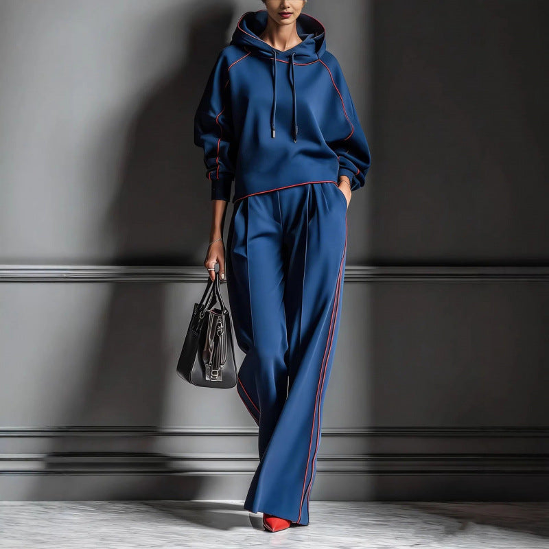 Lounge Set Women with Hooded Top and Relaxed Fit - 3 - Stylewhipped