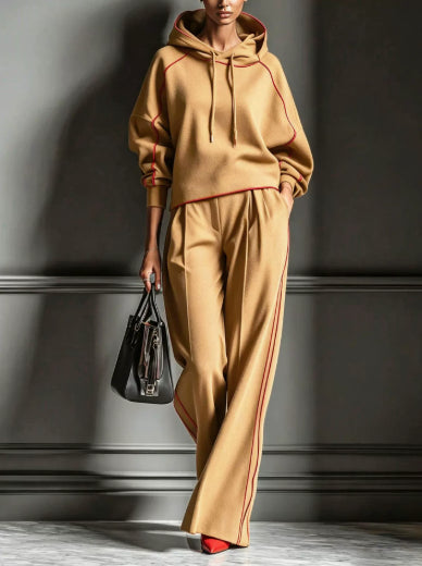Lounge Set Women with Hooded Top and Relaxed Fit - 6 - Stylewhipped
