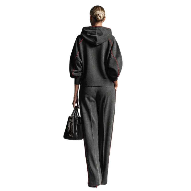 Lounge Set Women with Hooded Top and Relaxed Fit - 7 - Stylewhipped