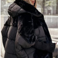 Puffer Coat Women's Oversized Hooded Design with Stylish Sleeves - 2 - Stylewhipped