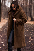 Hooded Women's Coat with Relaxed Fit and Pockets - 1 - Stylewhipped