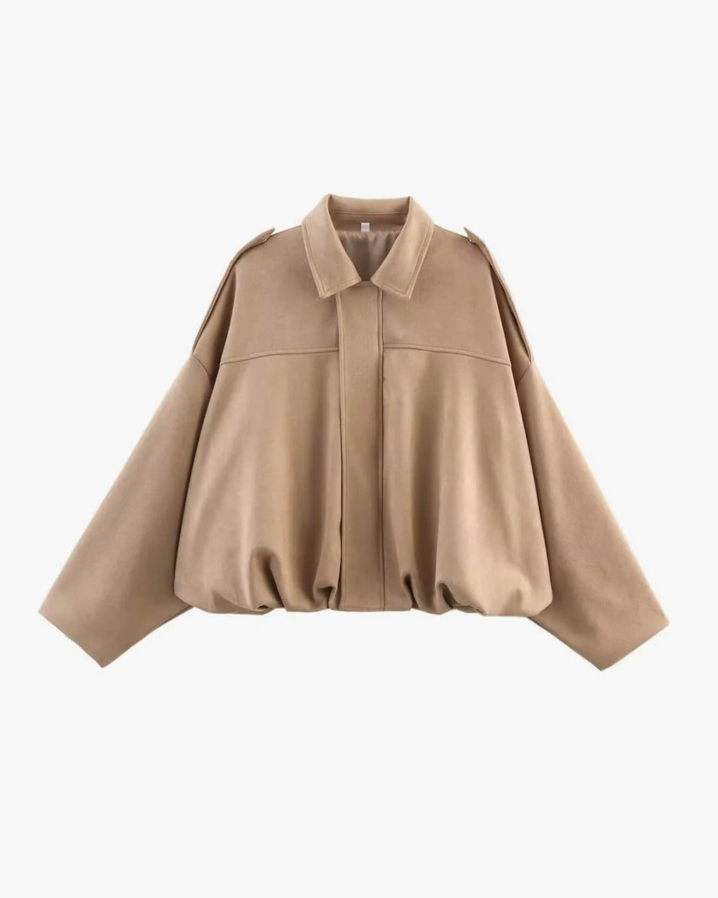 Oversized Women's Jacket with Structured Collar and Cropped Fit - 6 - Stylewhipped