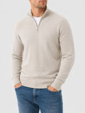 Half Zip Pullover Men's Classic Fit with Long Sleeves - 1 - Stylewhipped