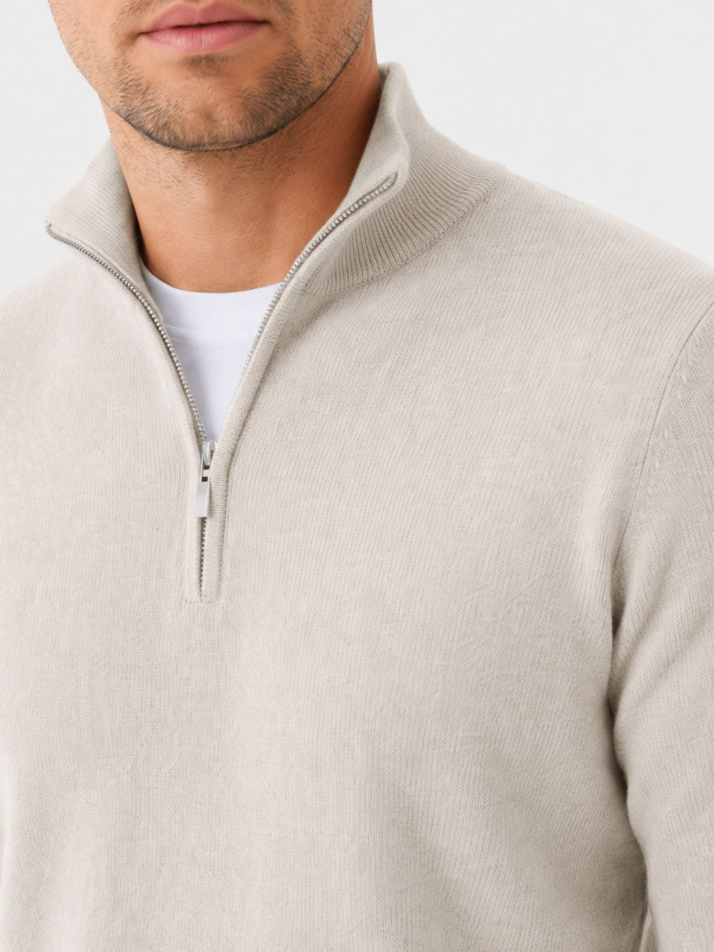 Half Zip Pullover Men's Classic Fit with Long Sleeves - 4 - Stylewhipped