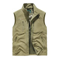 Men's Gilet with Pockets and High Collar - 1 - Stylewhipped