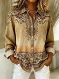 Floral Print Blouse for Women with Button Detail - 1 - Stylewhipped
