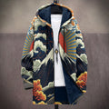 Hooded Cardigan for Women with Relaxed Fit and Artistic Design - 1 - Stylewhipped