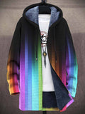 Hooded Jacket for Women with Gradient Design and Relaxed Fit - 1 - Stylewhipped