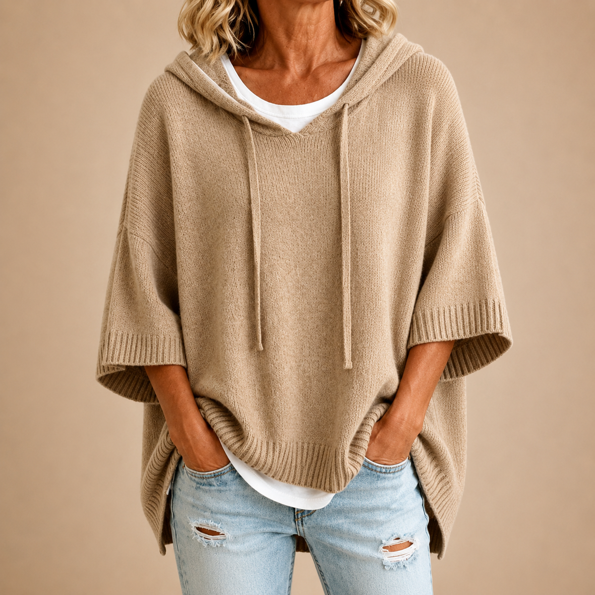 Hoodie Women Oversized Cut with Relaxed Fit - 3 - Stylewhipped