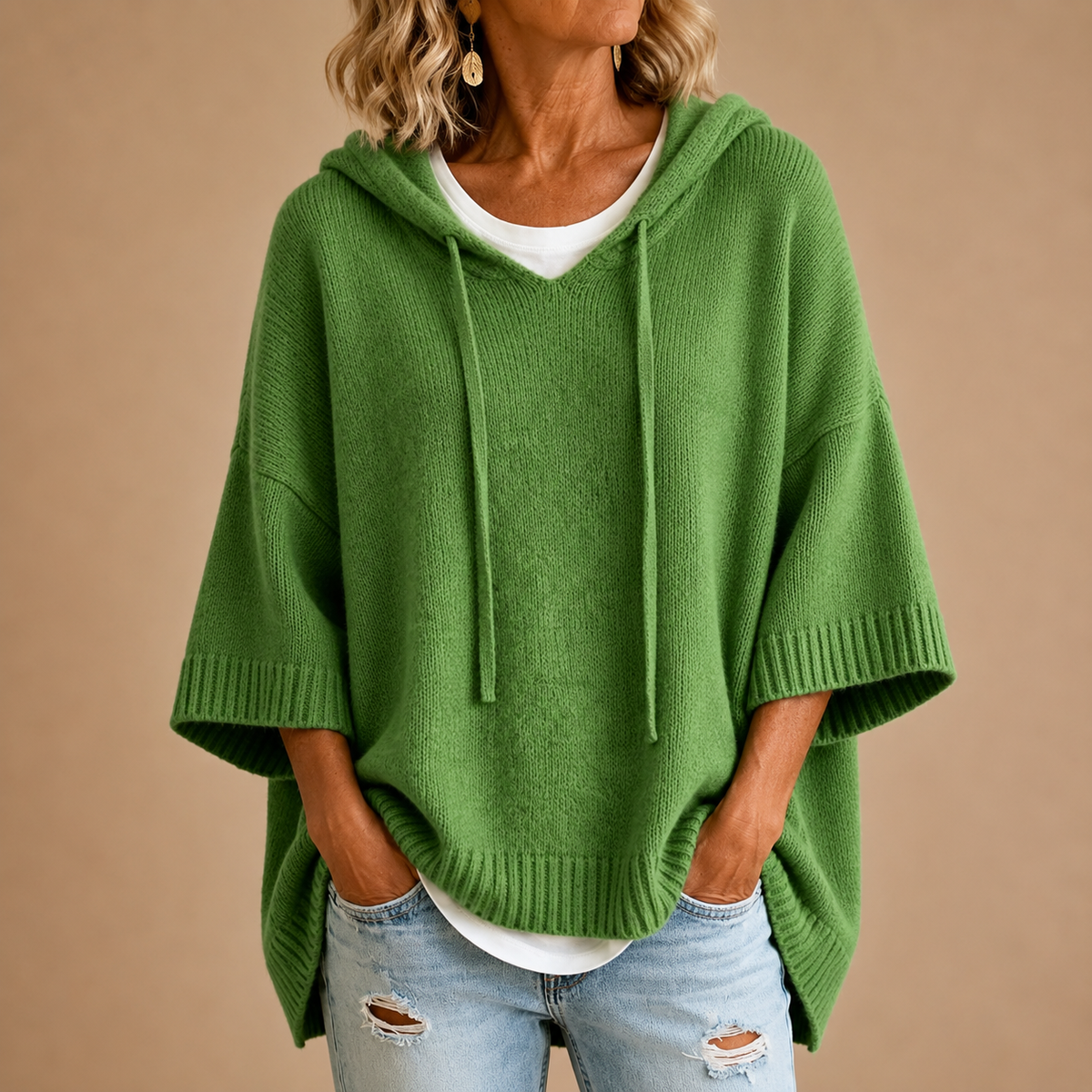Hoodie Women Oversized Cut with Relaxed Fit - 6 - Stylewhipped