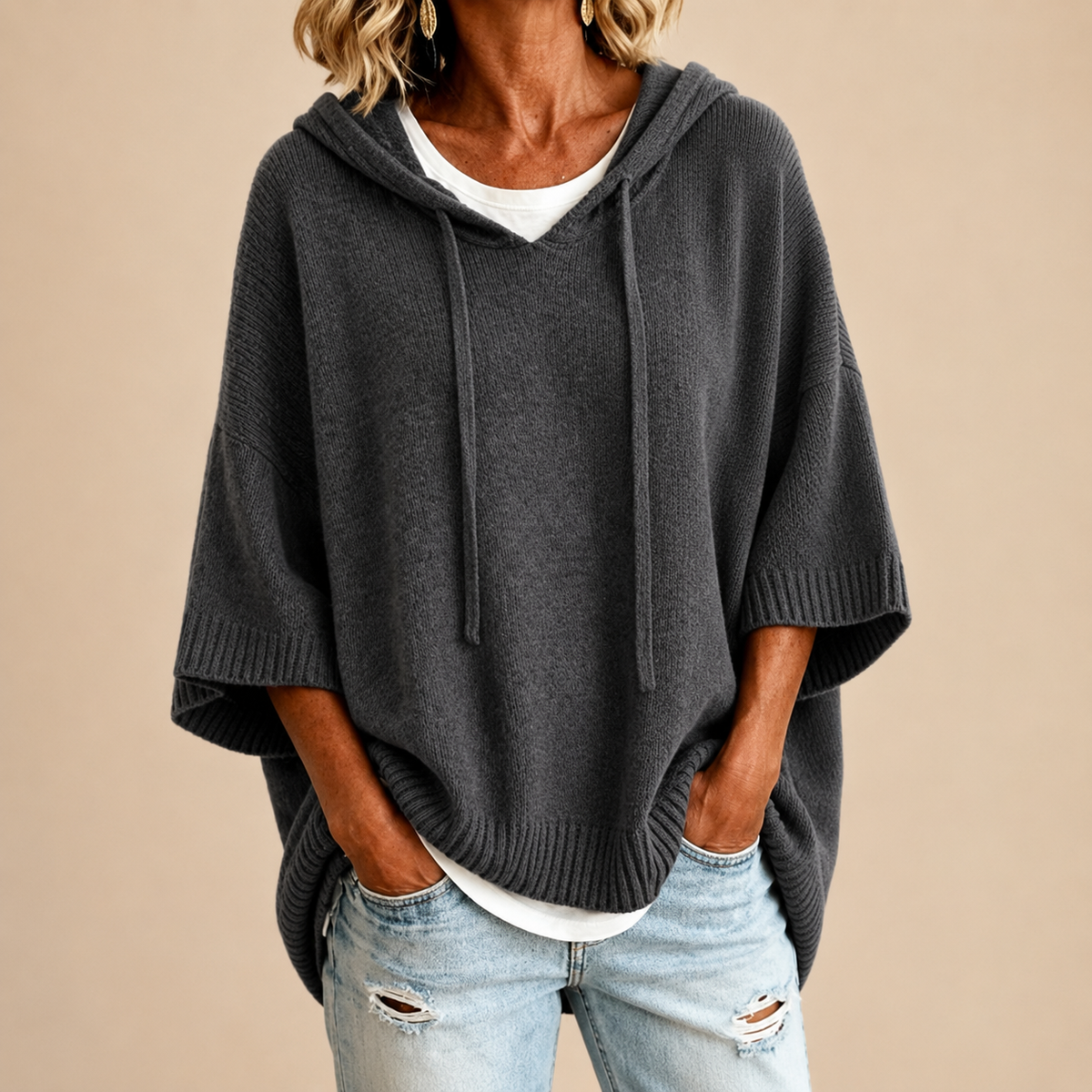 Hoodie Women Oversized Cut with Relaxed Fit - 8 - Stylewhipped