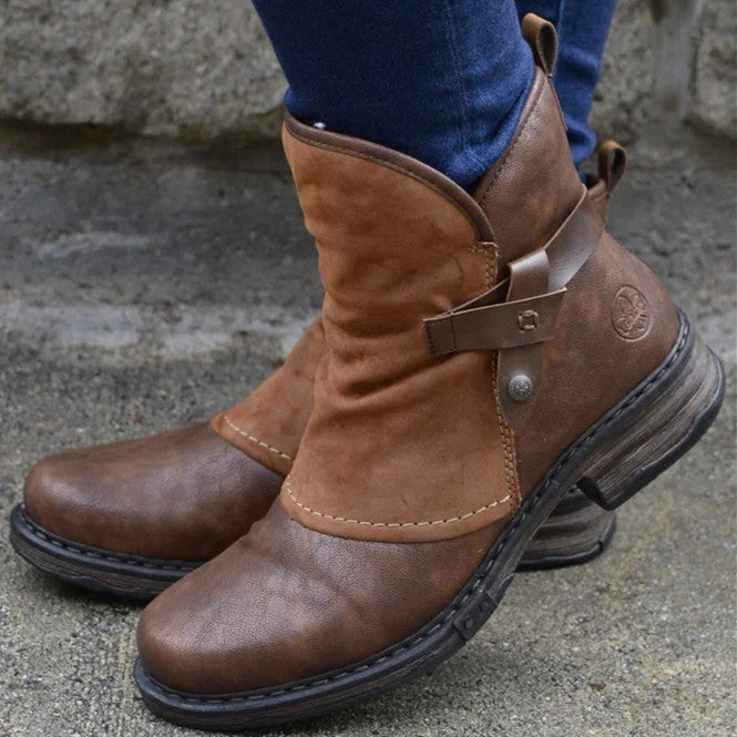 Women's Casual Boots with Customisable Strap - 2 - Stylewhipped